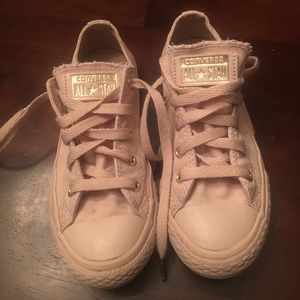 Rose Gold Converse Sneakers